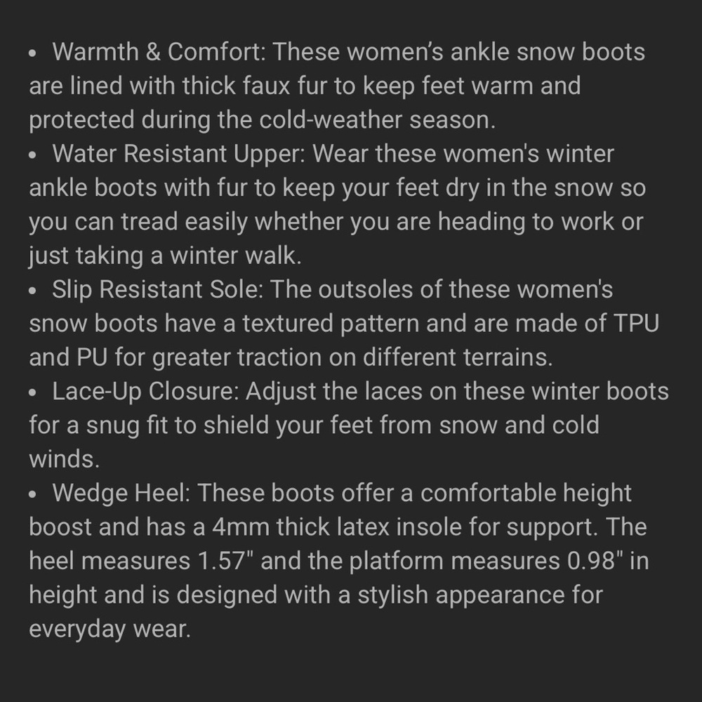 Dream Pairs White Faux Fur-Lined Winter Boots - Picture 13 of 15